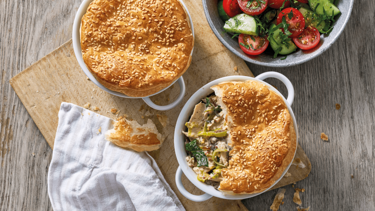 Chicken & Leek Pot Pies